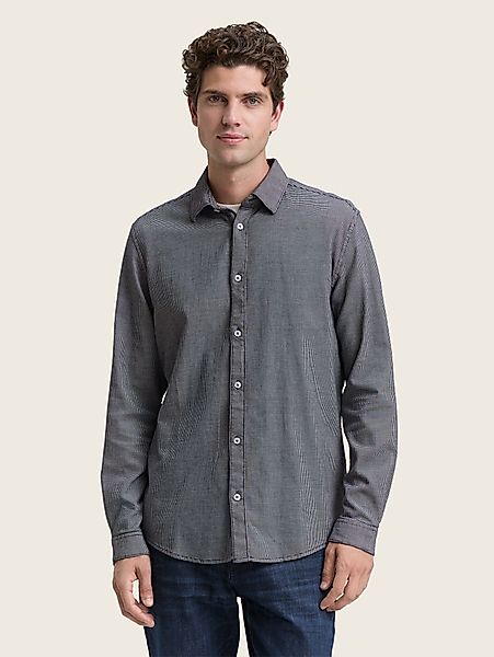 TOM TAILOR Langarmhemd Slim Fit Hemd günstig online kaufen