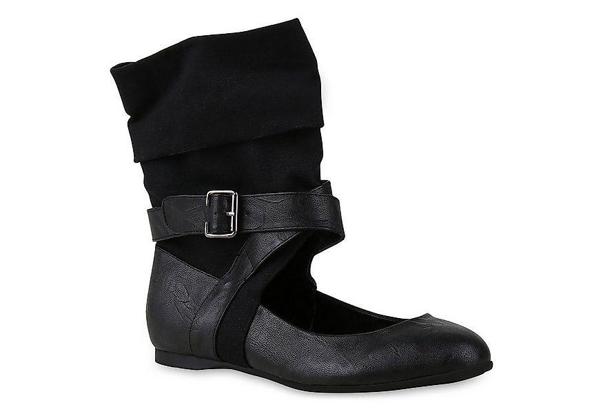 VAN HILL 816489 Schlupfboots Extravagante Damen Stiefeletten Stulpen Cut-ou günstig online kaufen