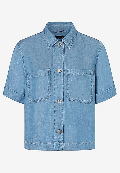 MORE&MORE Kurzarmbluse Jeansbluse günstig online kaufen