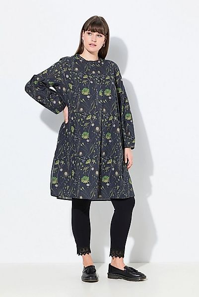Ulla Popken Tunika Long-Tunika A-Linie Rundhals Langarm Biobaumwolle günstig online kaufen