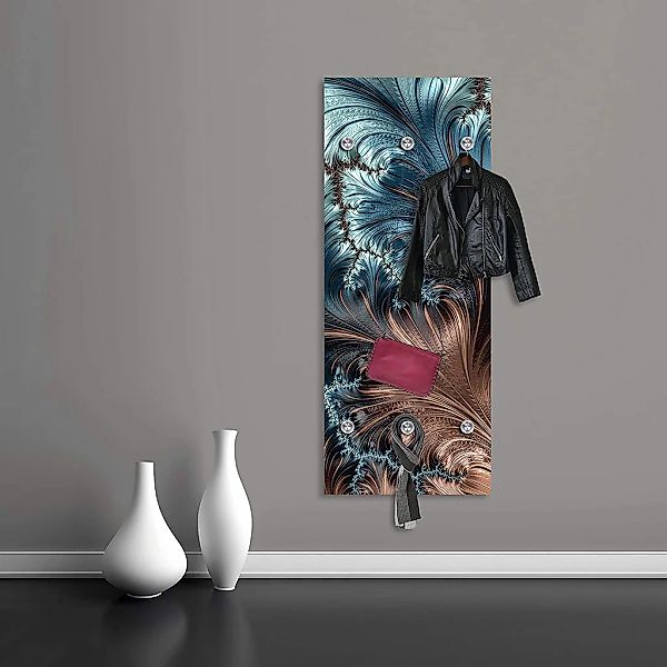 queence Garderobenleiste "Azalea" Federn, Garderobe, Wandgarderobe, deko günstig online kaufen