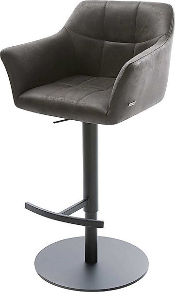 DELIFE Barhocker Yulo-Flex, Drehfuß höhenverstellbar Metall Vintage Anthraz günstig online kaufen