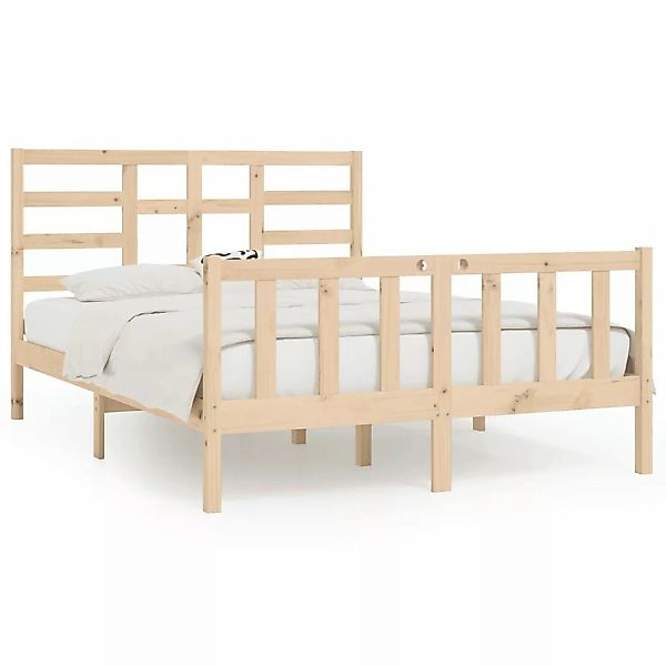 Vidaxl Massivholzbett 150x200 Cm 5ft King Size günstig online kaufen