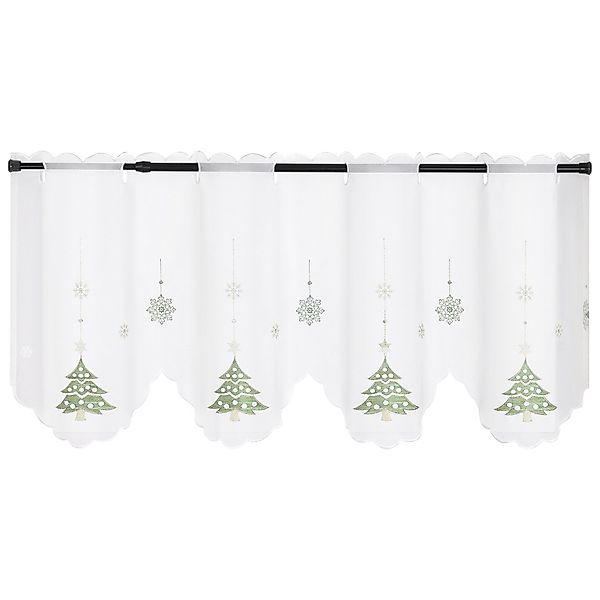 Joyswahl Scheibengardine Weihnachtsdekoration (1 St), Stangendurchzug, günstig online kaufen