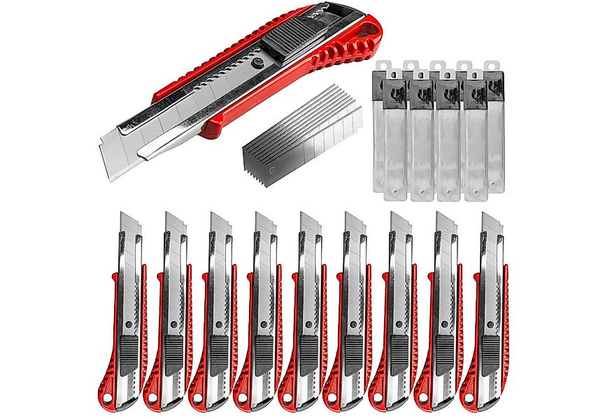 Werkzeugkönig Cuttermesser 5 Stck. 18 mm Aluminium + 50 Ersatzklingen, Klin günstig online kaufen