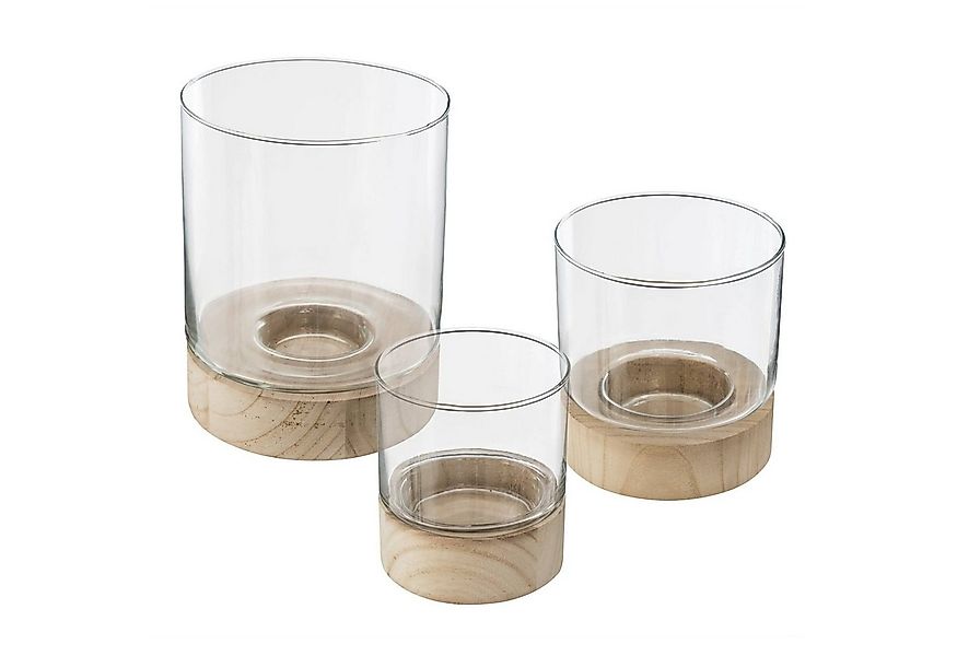 Atmosphera Créateur d'intérieur Kerzenhalter Teelichthalter-Set ETE, Glas, günstig online kaufen