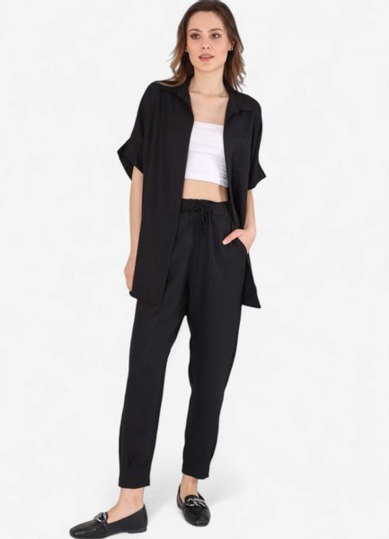 fashionshowcase Schlupfhose Schlupfhose Damen Hose Leinenoptik günstig online kaufen