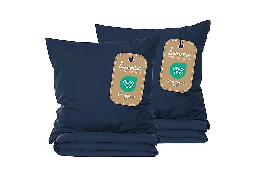 Lavea Bettwäsche Bettwäsche Set 135x200 + 80x80 aus Mikrofaser Ultraweich, günstig online kaufen