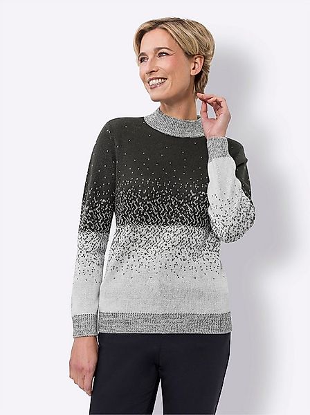 Sieh an! Strickpullover Jacquard-Pullover Langarm Jacquard günstig online kaufen