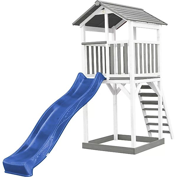 Axi Beach Tower Spielturm mit Blauer Rutsche 349 x 111 x 242 cm günstig online kaufen