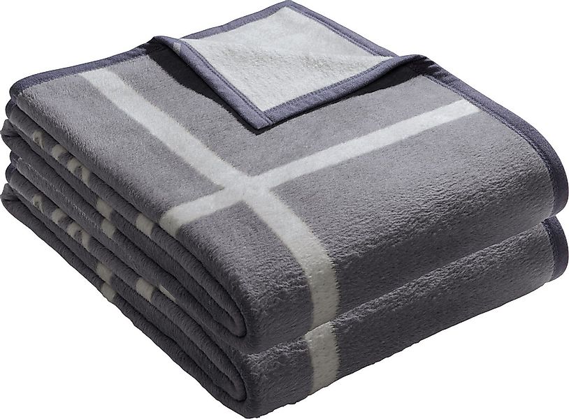 Wohndecke Wohndecke 2er-Pack, LOOKS by Wolfgang Joop, Karo günstig online kaufen