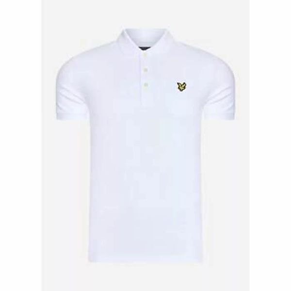 Lyle & Scott  T-Shirts & Poloshirts Plain polo shirt - white günstig online kaufen