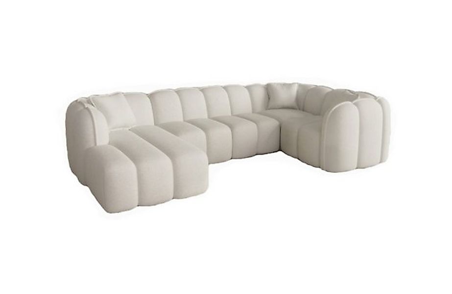 Sofa Dreams Wohnlandschaft Miramar U Form 6-Sitzer Sofa, Ottomane, Stoffbez günstig online kaufen