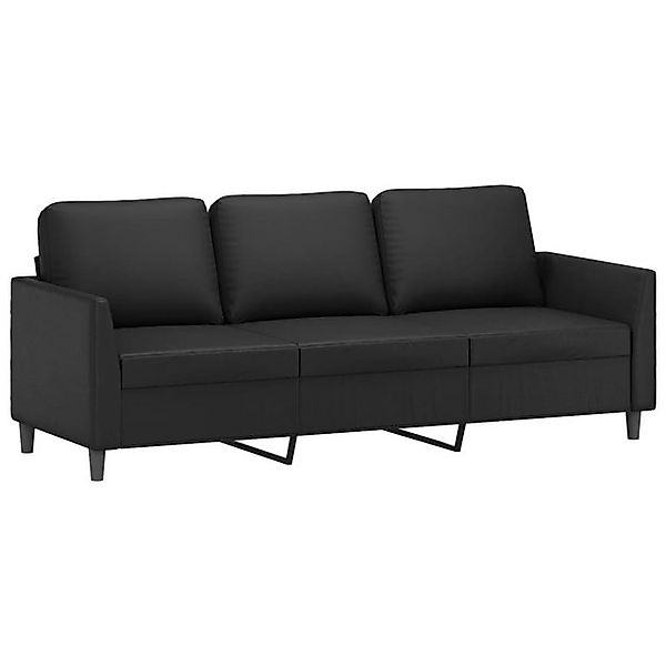 vidaXL Sofa, 3-Sitzer-Sofa Schwarz 180 cm Kunstleder günstig online kaufen