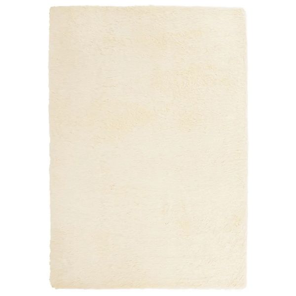 vidaXL Teppich Shaggy Hochflor NAVARRA Creme 120x170 cm Polyester 4102823 günstig online kaufen