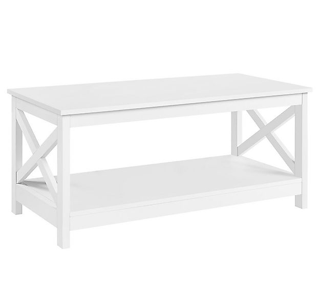 Yaheetech Couchtisch, Wohnzimmertisch mit großer Ablage, einfach zu montier günstig online kaufen