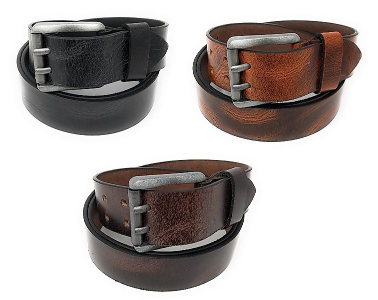 Qivee Ledergürtel ME-513 (1-St) Vollleder günstig online kaufen