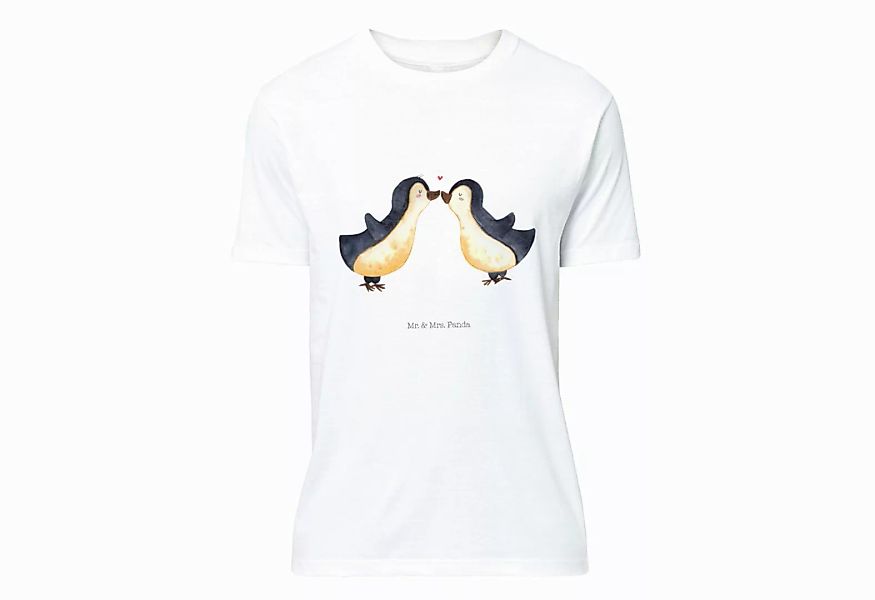 Mr. & Mrs. Panda T-Shirt Pinguin Liebe - Weiß - Geschenk, T-Shirt mit Spruc günstig online kaufen