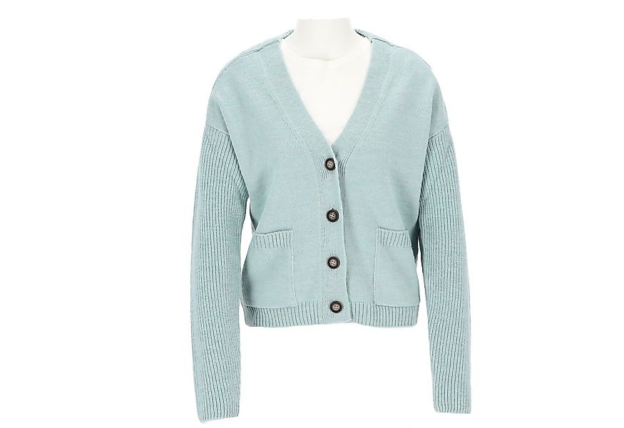 halsüberkopf Accessoires Strickjacke Cardigan mit V-Ausschnitt mit farblich günstig online kaufen