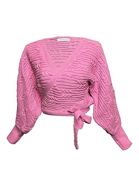 Lelü Fashion Wickelstrickjacke Strickjacke mit Bindeband günstig online kaufen