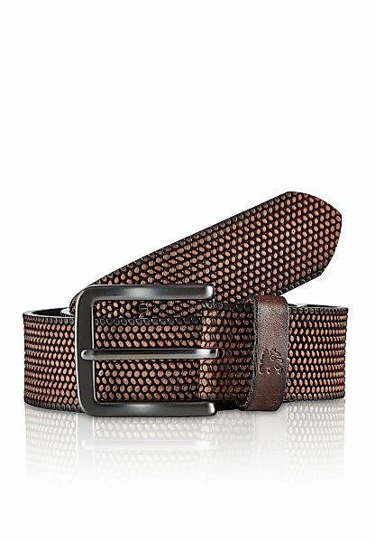 LERROS Ledergürtel "Gürtel *Lewis* aus geprägtem Büffelleder" günstig online kaufen