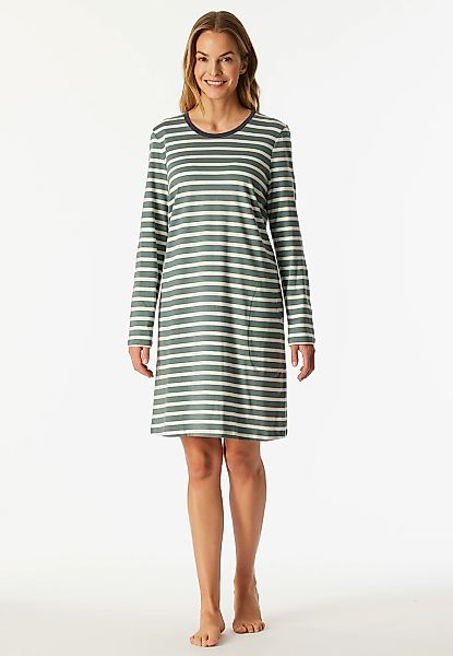 Schiesser Nachthemd "Casual Essentials", mit langen Ärmeln, seitlichen Tasc günstig online kaufen