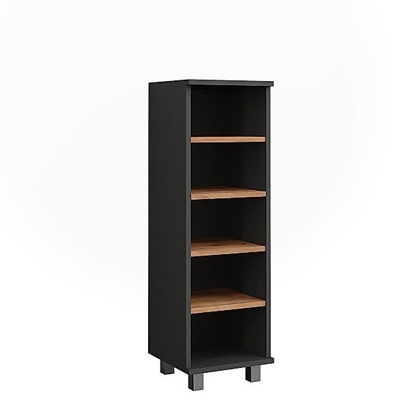 Vicco Midischrank Ilias, Anthrazit/Goldkraft Eiche, 30.2 x 95 cm mit 5 offe günstig online kaufen