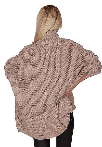 Charis Moda Longpullover Strickpullover Turtelneck Vorne günstig online kaufen