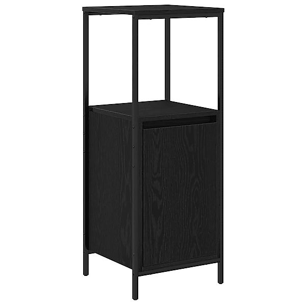 vidaXL Badezimmerspiegelschrank Badschrank mit Regalen Schwarz günstig online kaufen