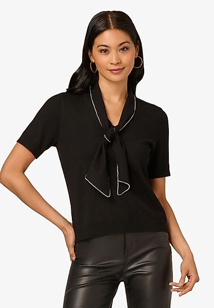 Adrianna Papell Kurzarmbluse Bow Tie Neck günstig online kaufen