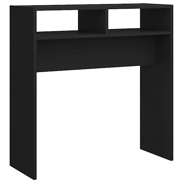 vidaXL Konsolentisch Schwarz 78x30x80 cm Holzwerkstoff günstig online kaufen