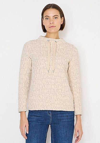 CECIL Langarmshirt mit Tunnelzugband am Kragen günstig online kaufen