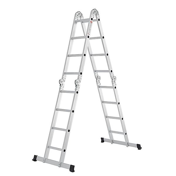 Juskys Aluminium Multifunktionsleiter 4,7m Tragfähigkeit bis 150 kg günstig online kaufen