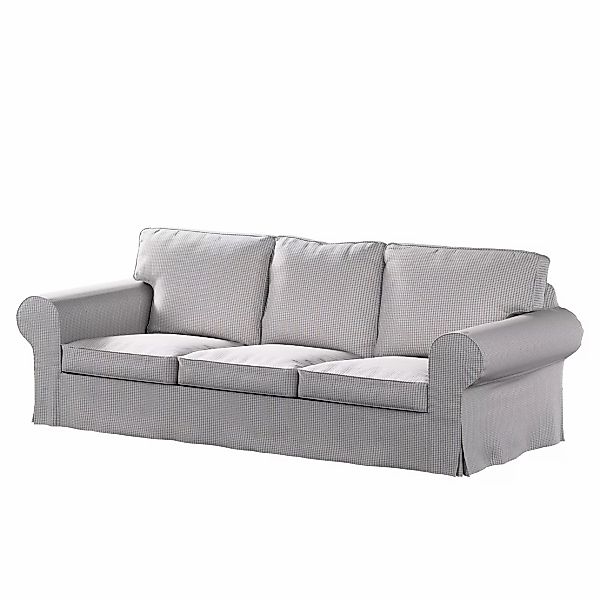 Bezug für Ektorp 3-Sitzer Schlafsofa, ALTES Modell, beige-blau, Sofahusse E günstig online kaufen