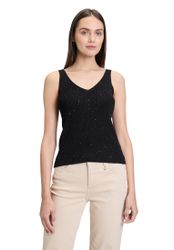 Cartoon Trägertop Damen Strick-Top im Glitzer-Look günstig online kaufen