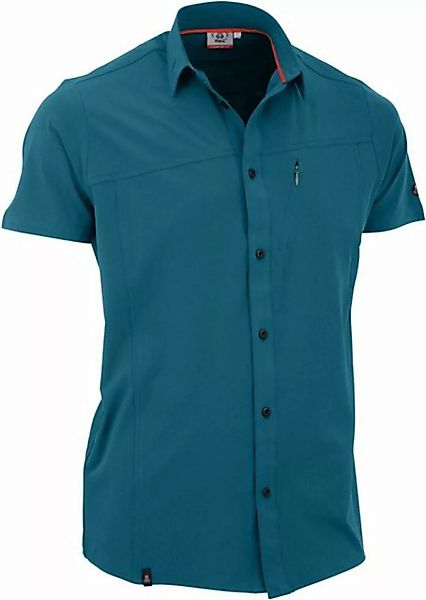 Maul Kurzarmhemd Salwand-1/2 - Hemd elast.uni PETROL BLUE günstig online kaufen