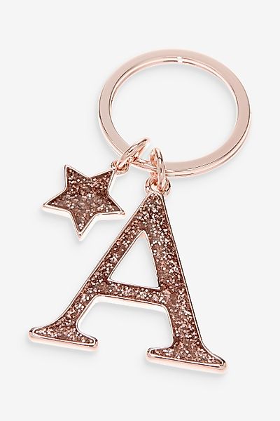 Next Schlüsselanhänger Schlüsselanhänger mit Glitzerinitialien (1-tlg) günstig online kaufen