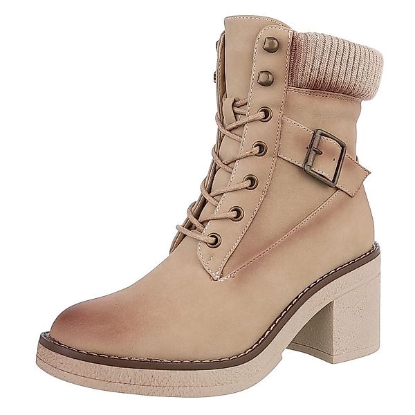 Ital-Design Damen Schnürschuhe Freizeit Schnürstiefelette (88519545) günstig online kaufen
