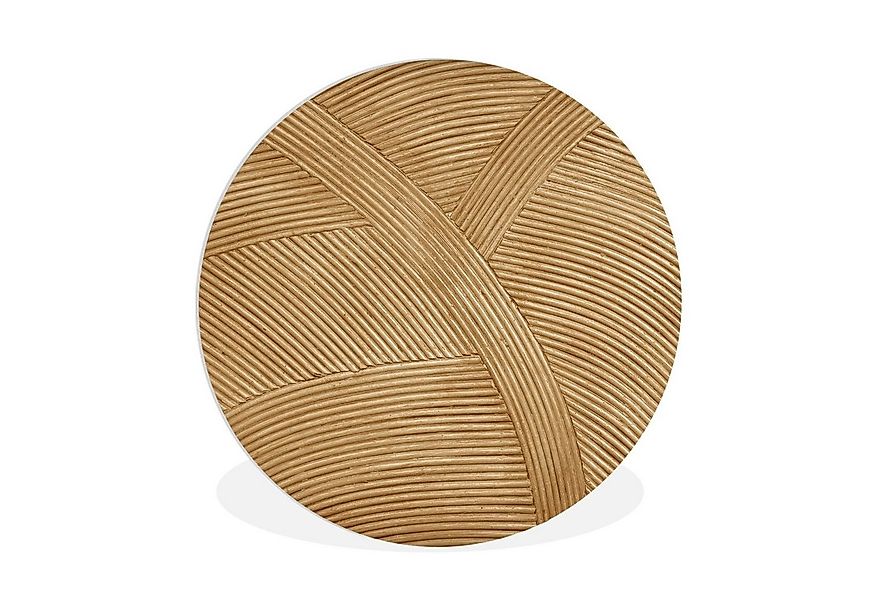 MuchoWow Gemälde Struktur - Natur - Kunst - Rattan, Fotodruck (1 St), Kreis günstig online kaufen