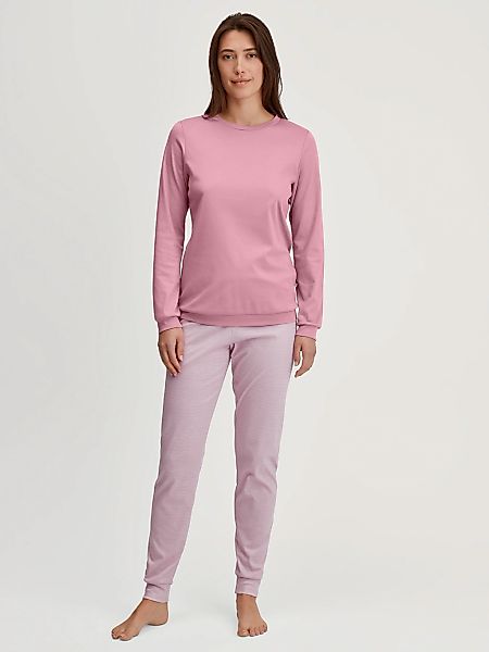 CALIDA Schlafanzug "Striped Dreams" 2 tlg. Rundhalsausschnitt, Interlock-Qu günstig online kaufen