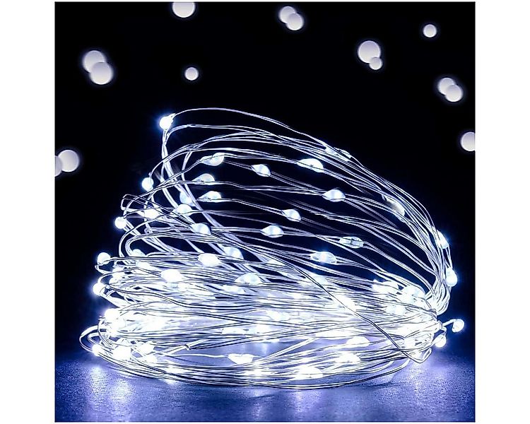 Qualra LED-Lichterkette 50/100LEDs Kupferdraht Lichterketten Innen Deko für günstig online kaufen