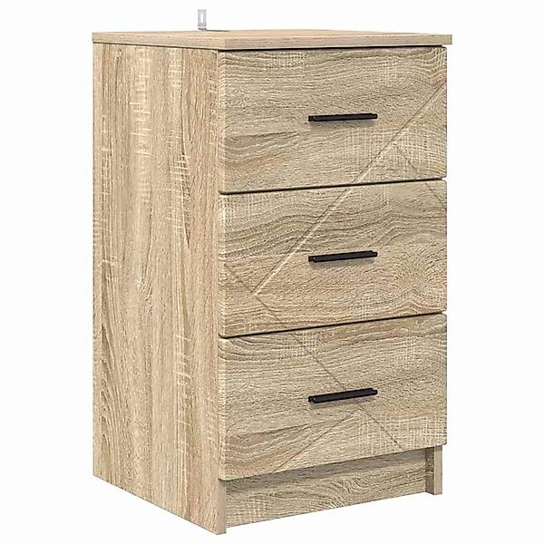 vidaXL Nachttisch Sonoma-Eiche 38 x 38 x 66 cm Holzwerkstoff 883376 günstig online kaufen