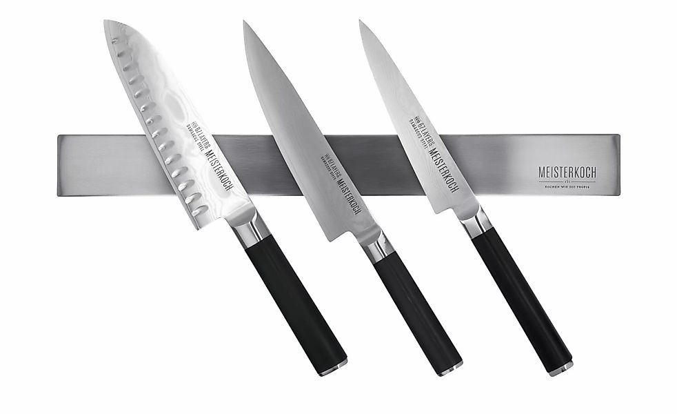 Meisterkoch Magnetleiste  OPTIMUS ¦ silber ¦ Edelstahl ¦ Maße (cm): B: 4 H: günstig online kaufen