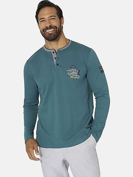 Jan Vanderstorm Langarmshirt KESTER mit Henley-Ausschnitt günstig online kaufen