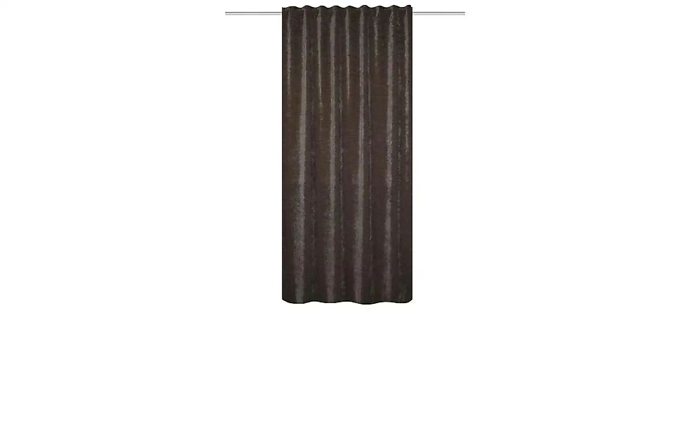 HOMEbasics Fertigschal   ¦ braun ¦ Synthetik ¦ Maße (cm): B: 135 H: 160 Gar günstig online kaufen