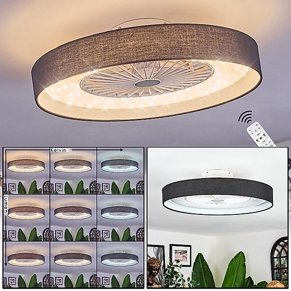 hofstein Deckenventilator Ventilator aus Kunststoff/Stoff in günstig online kaufen