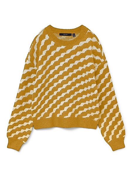 Vero Moda Rundhalspullover VMLARA LS O-NECK PULLOVER GA BOO REP günstig online kaufen