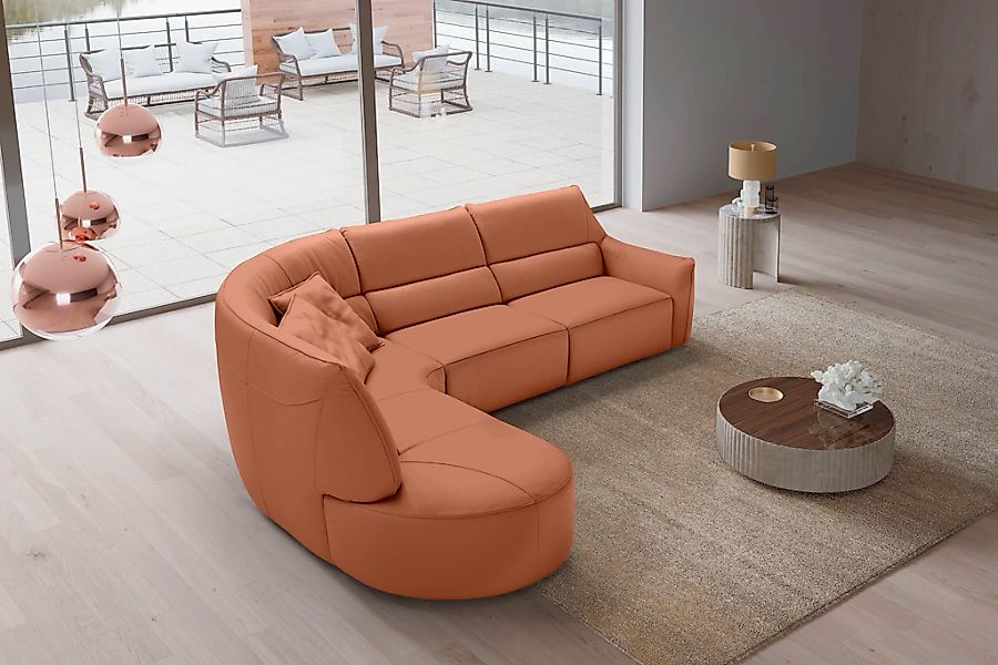 Egoitaliano Ecksofa "Puffy, extravagant & edel, Retro Designsofa, hoher Sit günstig online kaufen