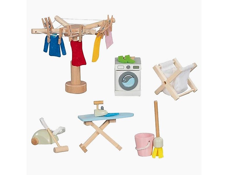 goki Puppenhausmöbel Accessoires Waschküche (packung, 29tlg., spar set), Pu günstig online kaufen