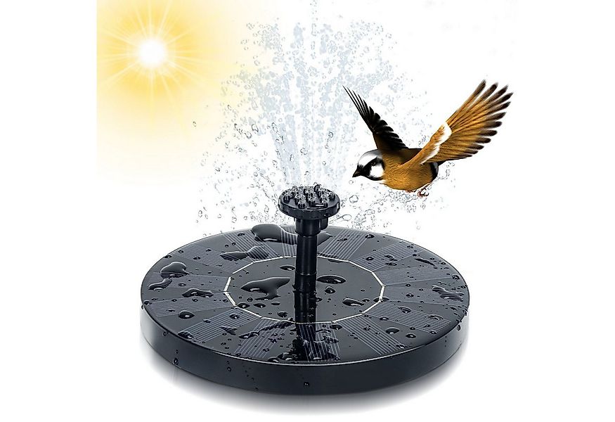FELIXLEO Teichpumpe Solarpumpe Solar Springbrunnen 1.5 Watt Wasserspiel Tei günstig online kaufen